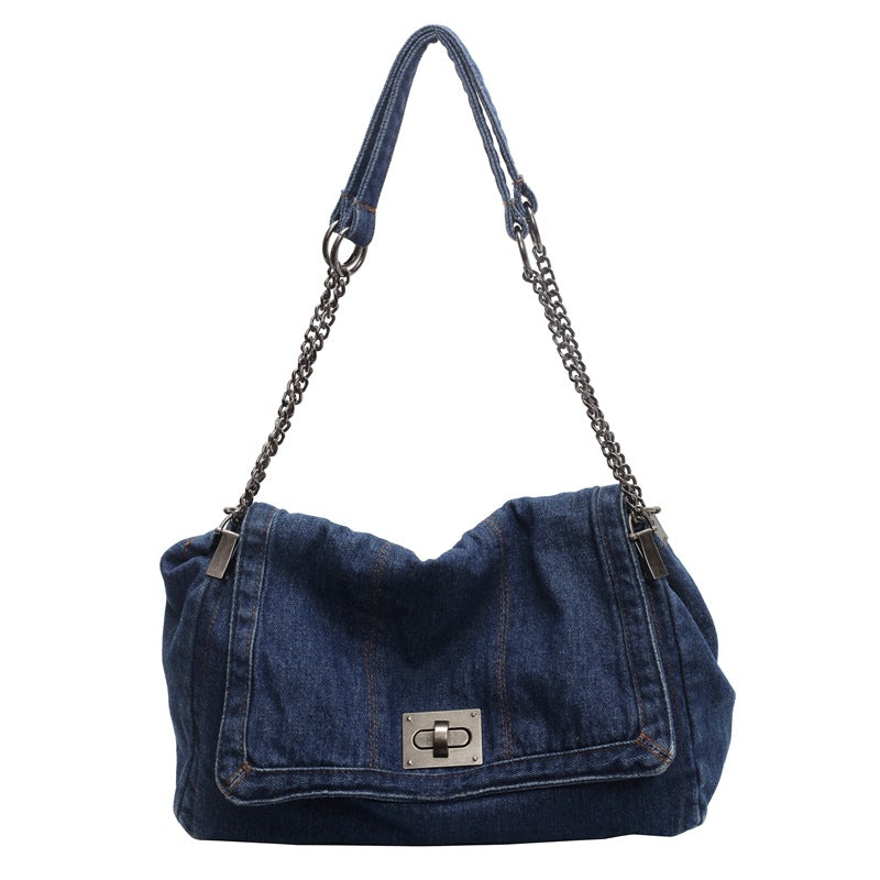 Women's Denim Summer Camp Chain Large Capacity Women's Messenger Bag