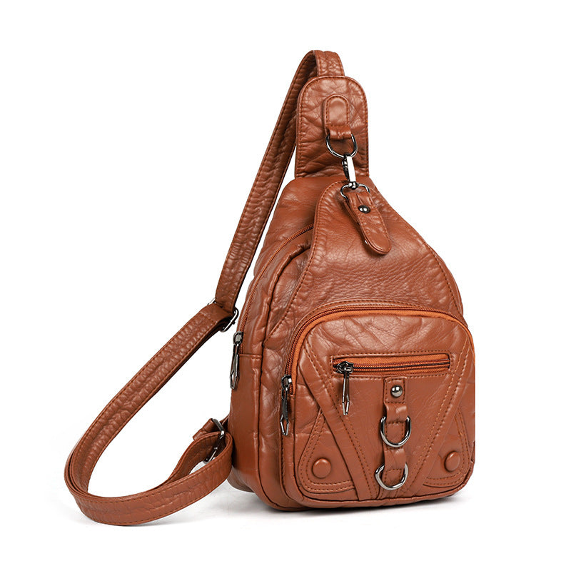 Women's Fashion Retro Large Capacity Convenient For Going Out Women's Chest Bag, Fanny Pack