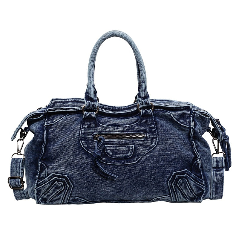 Hot Motorcycle American Retro Large Capacity Distressed Women's Messenger Bag