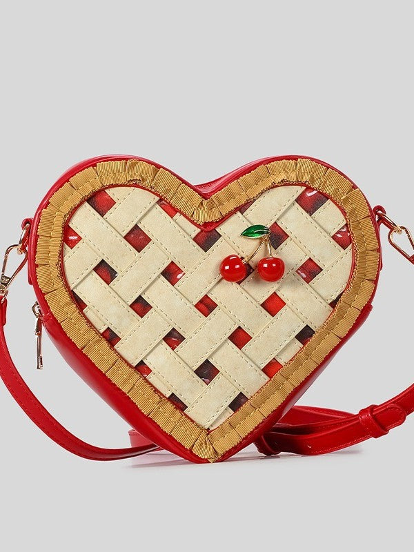 Niche Creative Heart Cartoon Style Woven Lace Women's Messenger Bag
