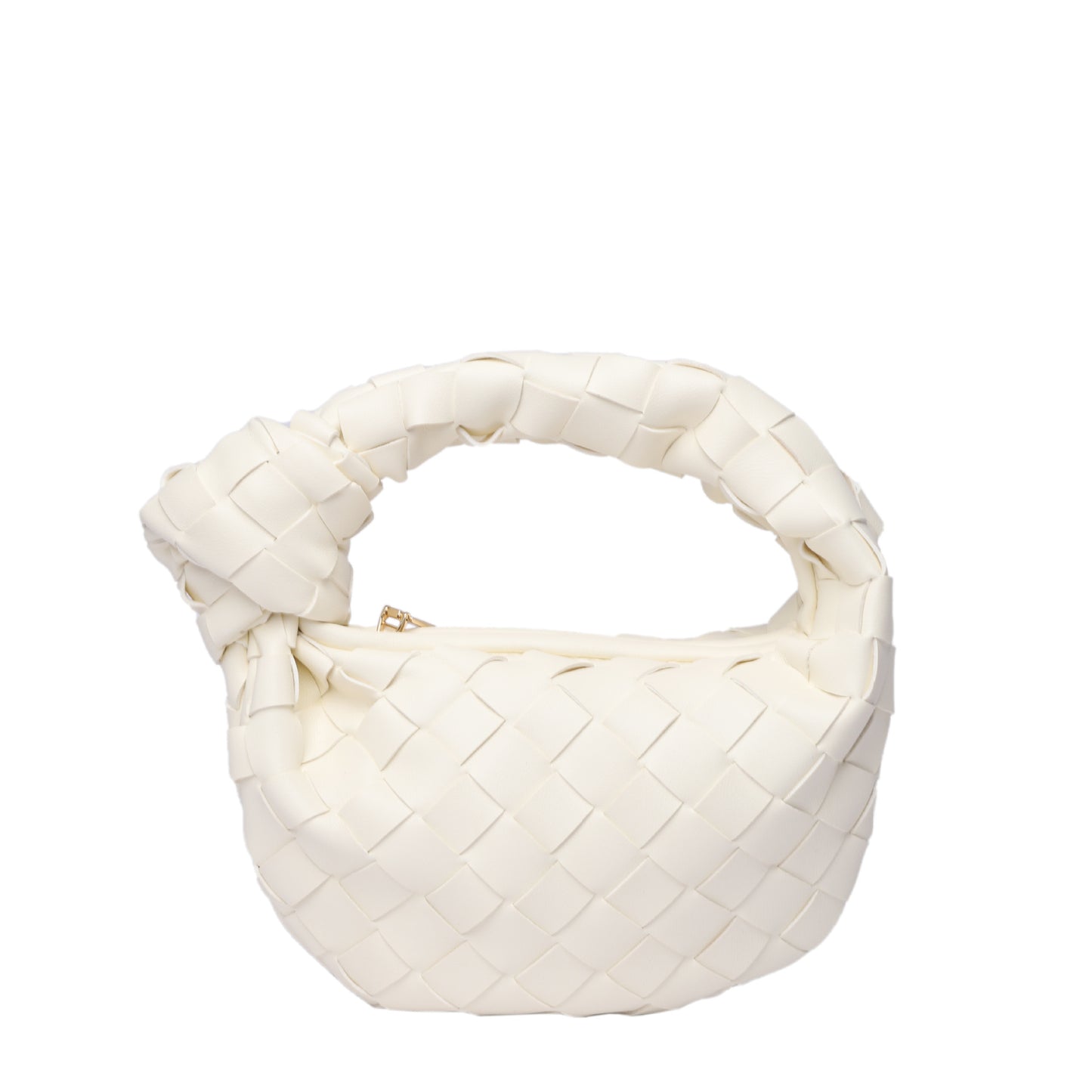 Women's Fashion Simple Net Cloud Woven Croissant Bags