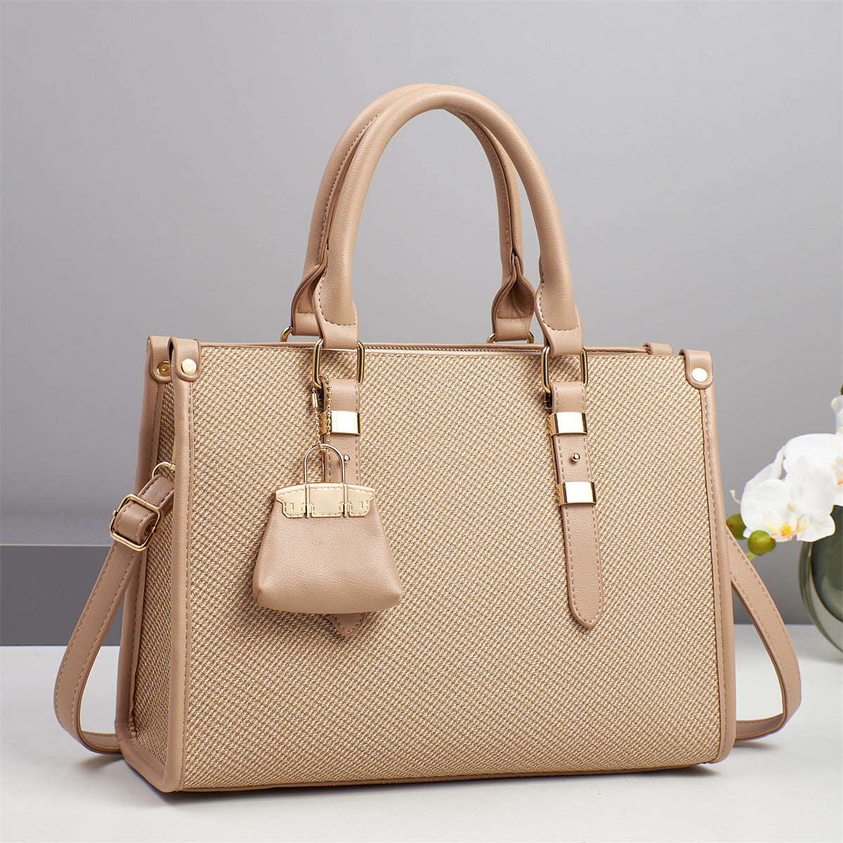 Women's Graceful Korean Style Fashionable Exquisite Big Shoulder Bags