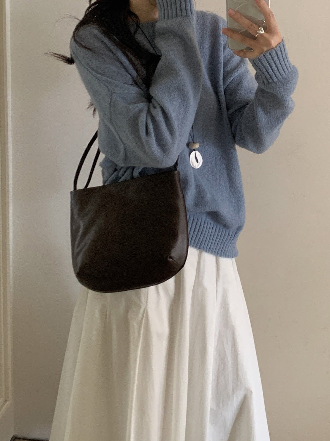 Women's Layer Cowhide Korean Style Retro Packet Genuine Leather Bags
