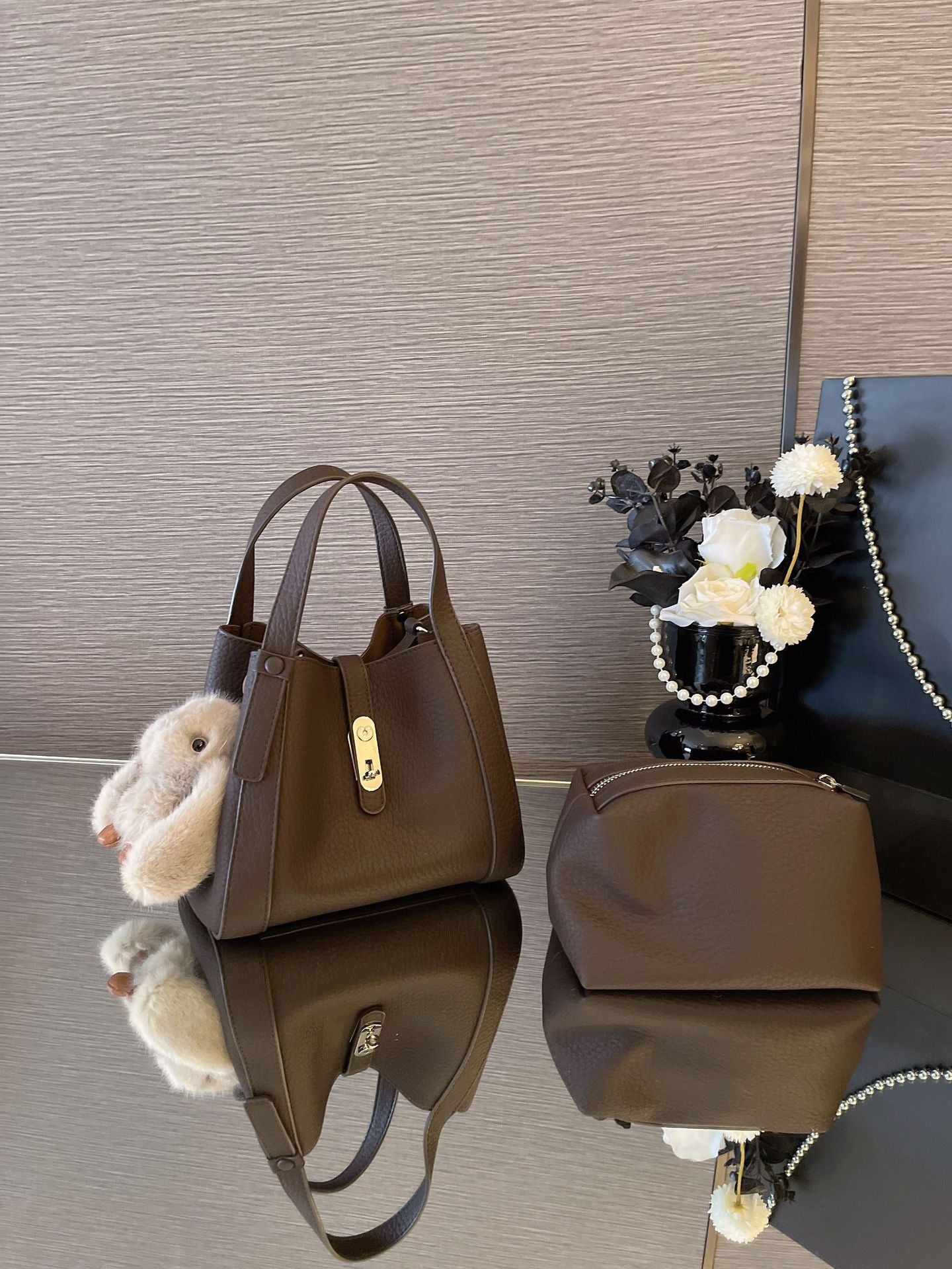 Women's High-grade Genuine Leather Vegetable Basket Niche Women's Shoulder Bag
