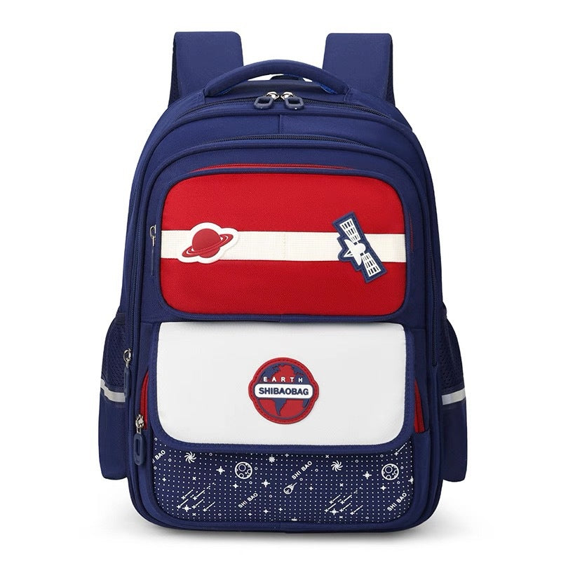 Large Capacity Breathable Waterproof Boys Grade Lightweight Spine Primary School Bag