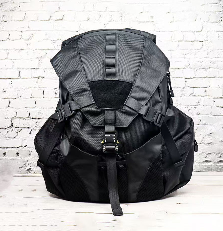 Men's Black High Street Hip Hop Shoulders Sports Satchel, Hanging Bag
