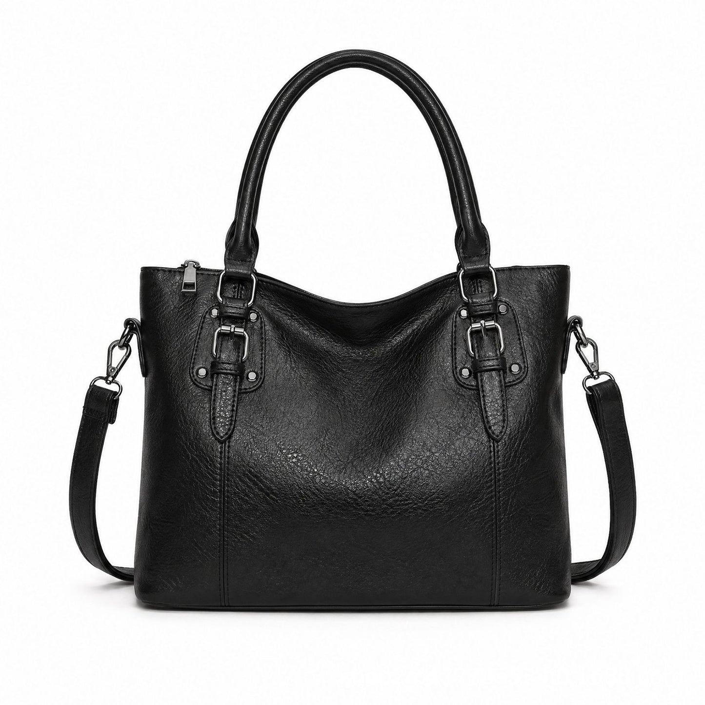 Women's Fashion Retro Simple Large Capacity Textured Bags