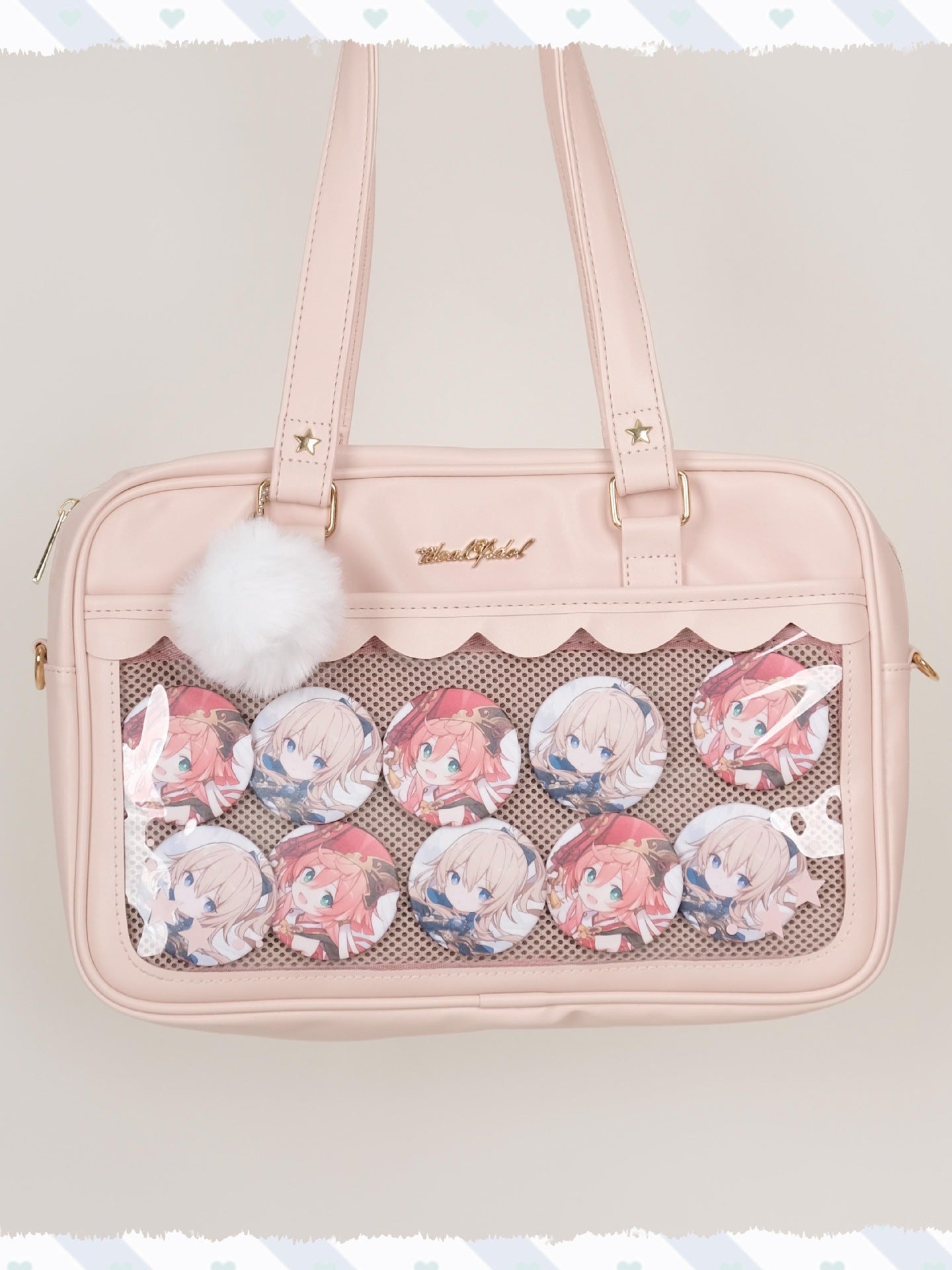 Minority Transparent Bar Badge Millet Cute Out Bags