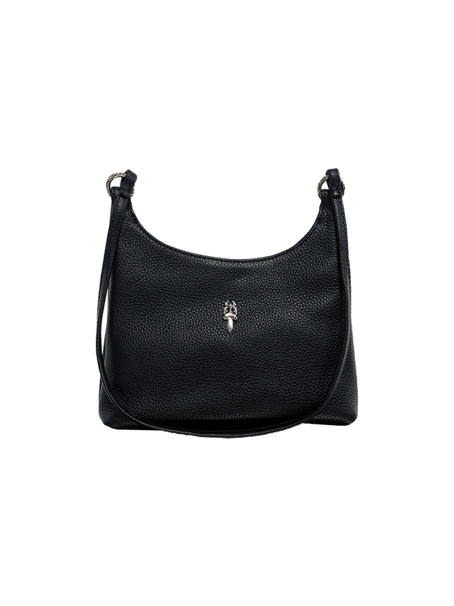 Women's Trendy Cross Genuine High-grade Light Luxury Commuter Women's Leather Bag