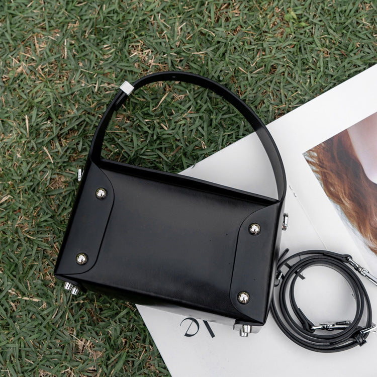Women's High-grade Cowhide Design Genuine Leather Box Bags