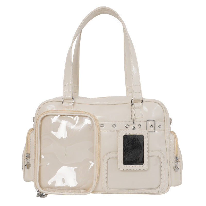 Concert Collection Light Plate Doll Inner Portable Aid Rivet Trendy Women's Shoulder Bag