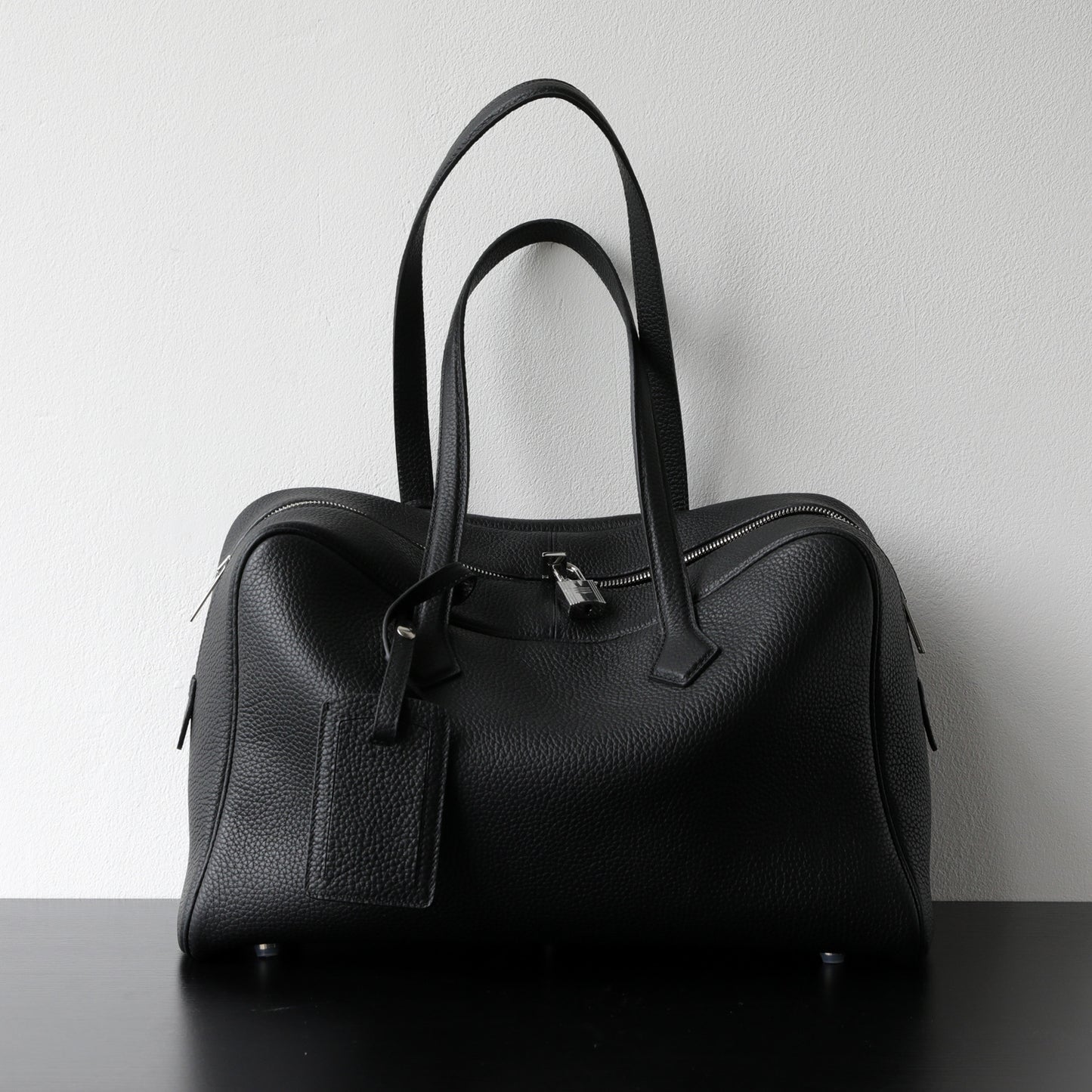 Women's Luxury First Layer Cowhide Boston Genuine Simple Bowling Underarm Bags