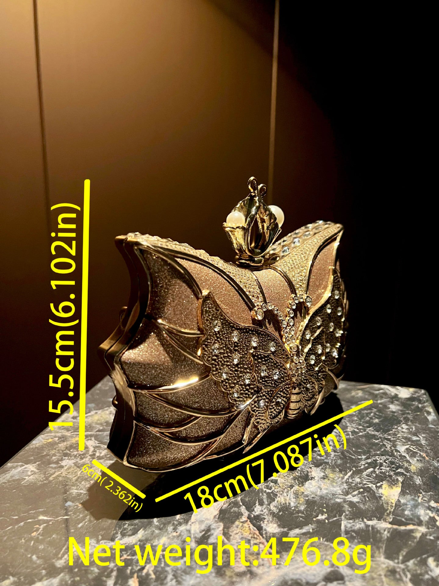 Diamond Banquet Clutch Exquisite Light Luxury Dinner Bag