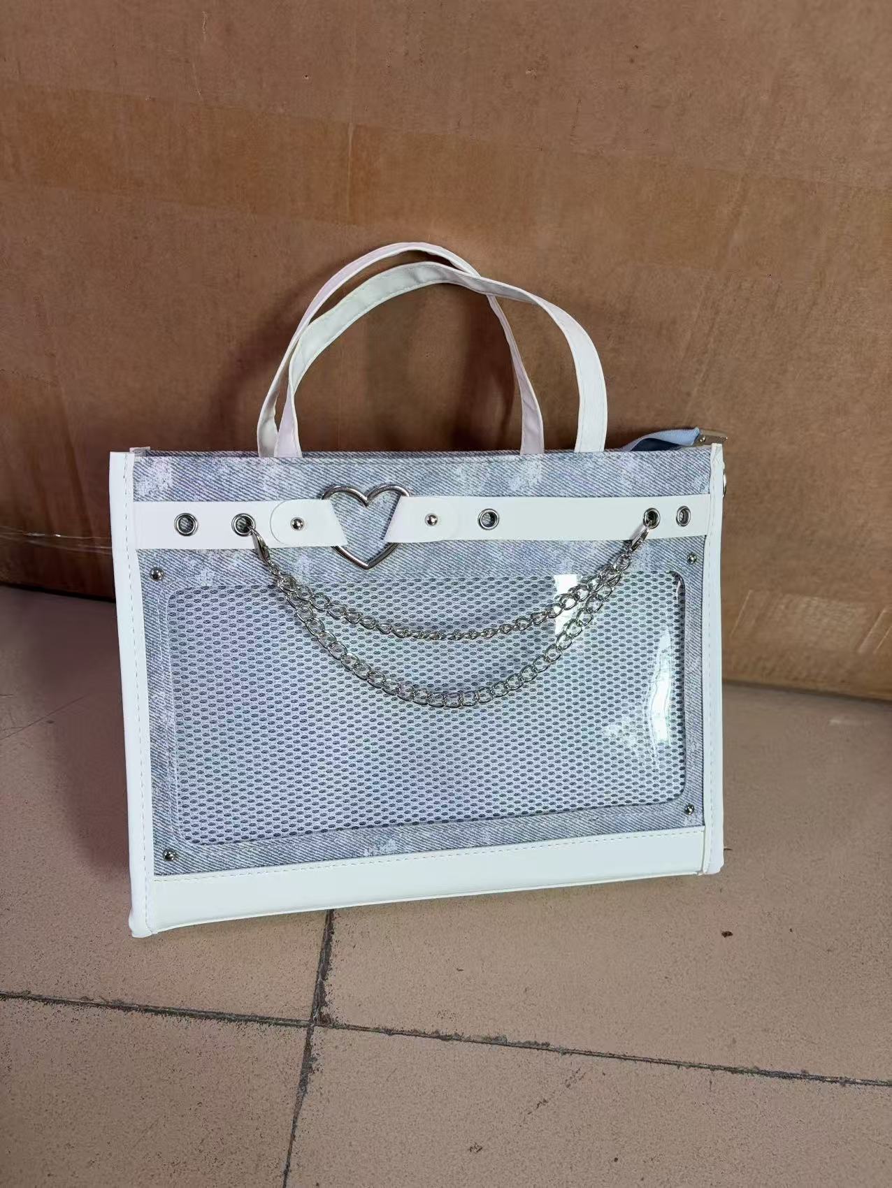 Daily Pain Large Food Volume Sweet Cool Portable Denim Texture Women's Shoulder Bag