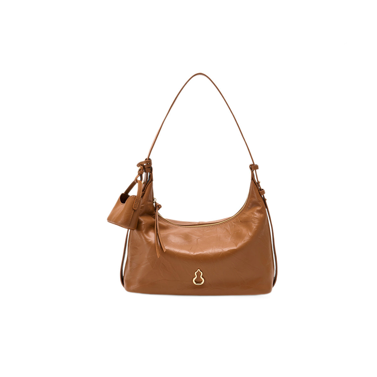 Half Slope Layer Cowhide Underarm Texture Bags