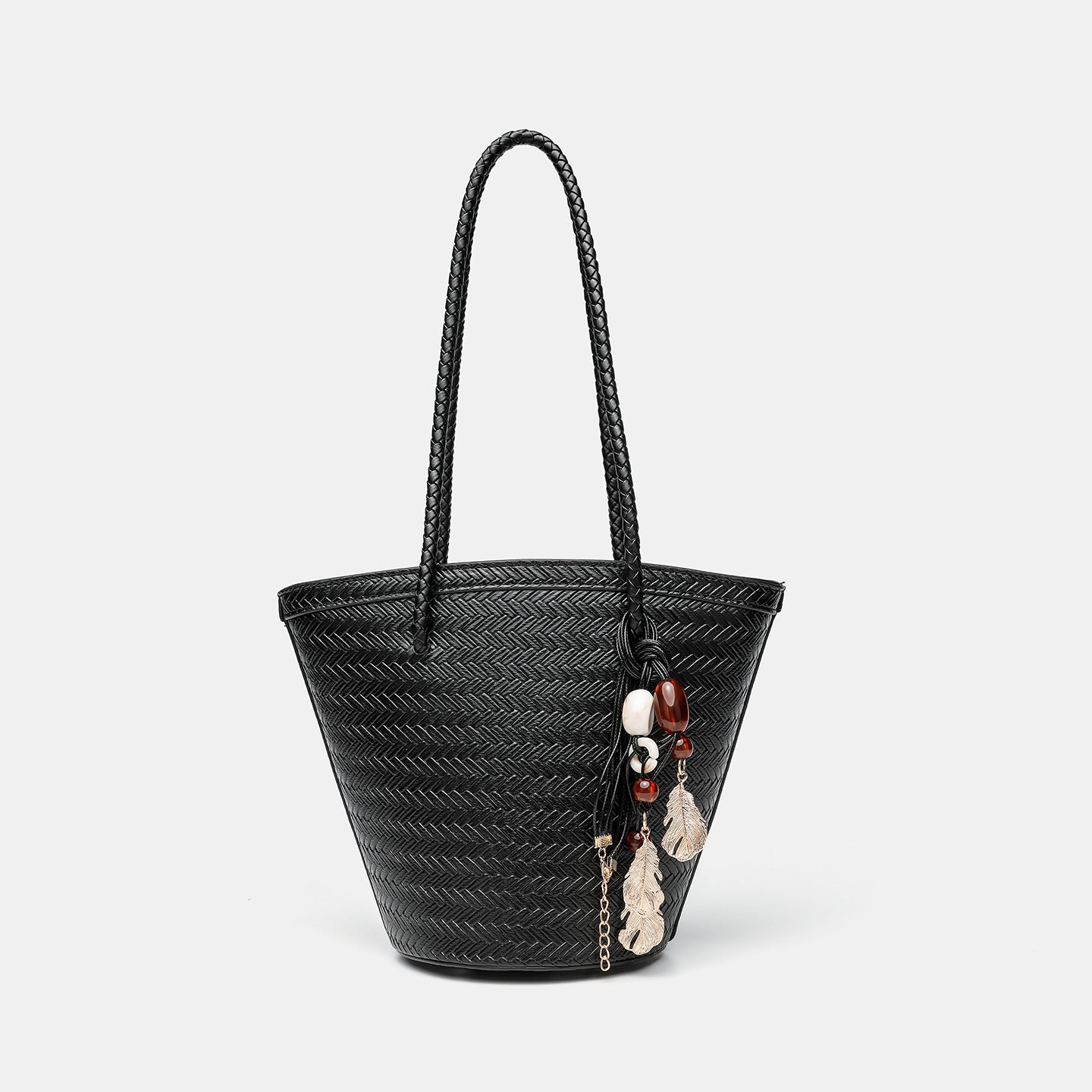 Autumn Niche High-grade Woven Vegetable Basket Simple Commute Portable Women's Shoulder Bag