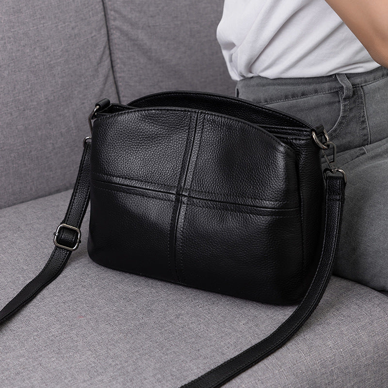 Women's Cowhide Fashion Genuine Leather Simple Classy Soft Women's Messenger Bag