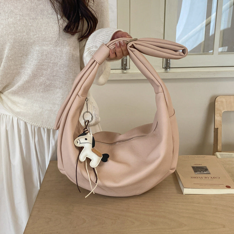 Women's Fashion Popular Solid Color Commuting Dumpling Women's Shoulder Bag