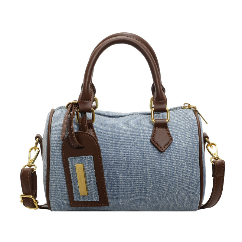 Women's Denim Pillow Retro Fashion Commute Women's Messenger Bag