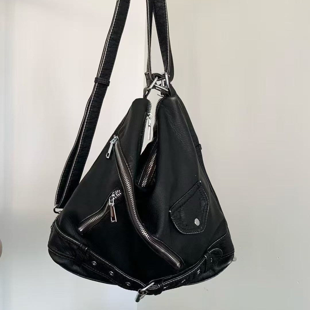 Dark Style Large Capacity Tooling Motorcycle High-grade Women's Messenger Bag