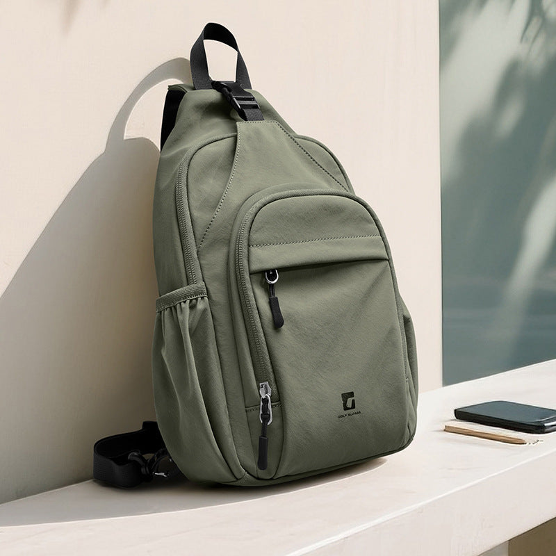 Women's & Men's One Two Shoulders Commuter Large Capacity Men's Chest Bag
