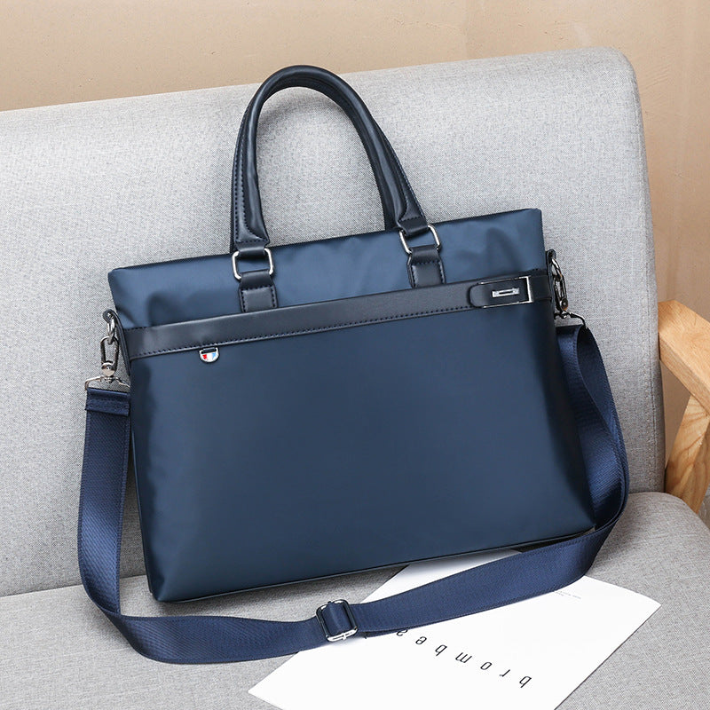 Oxford Cloth Zip One Portable Nylon Simple Men's Briefcase