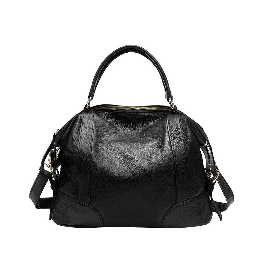 Women's Genuine Leather Large Capacity Boston Fashion Women's Handbag