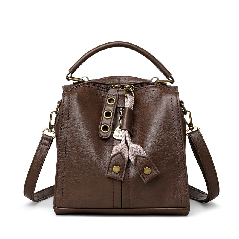 Women's Winter Fashion Soft Leather Pillow Women's Messenger Bag