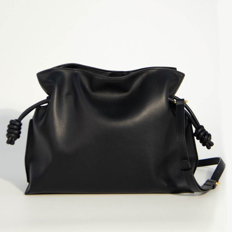 Women's Drawstring Lucky Design Advanced Simple Pleated Bags