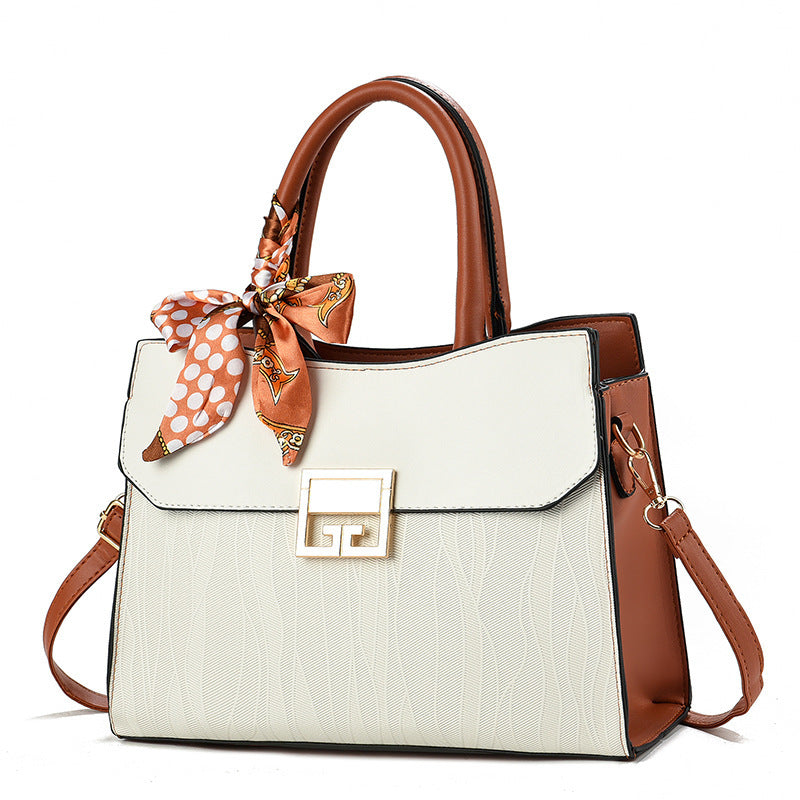 Embroidery Mother Large Capacity National Style Stitching Elegant Women's Handbag