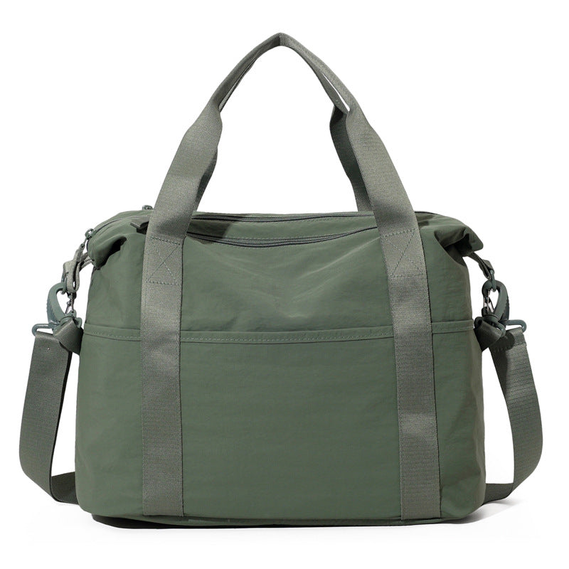 Women's Solid Color Simple Mummy Diaper Canvas Handbags