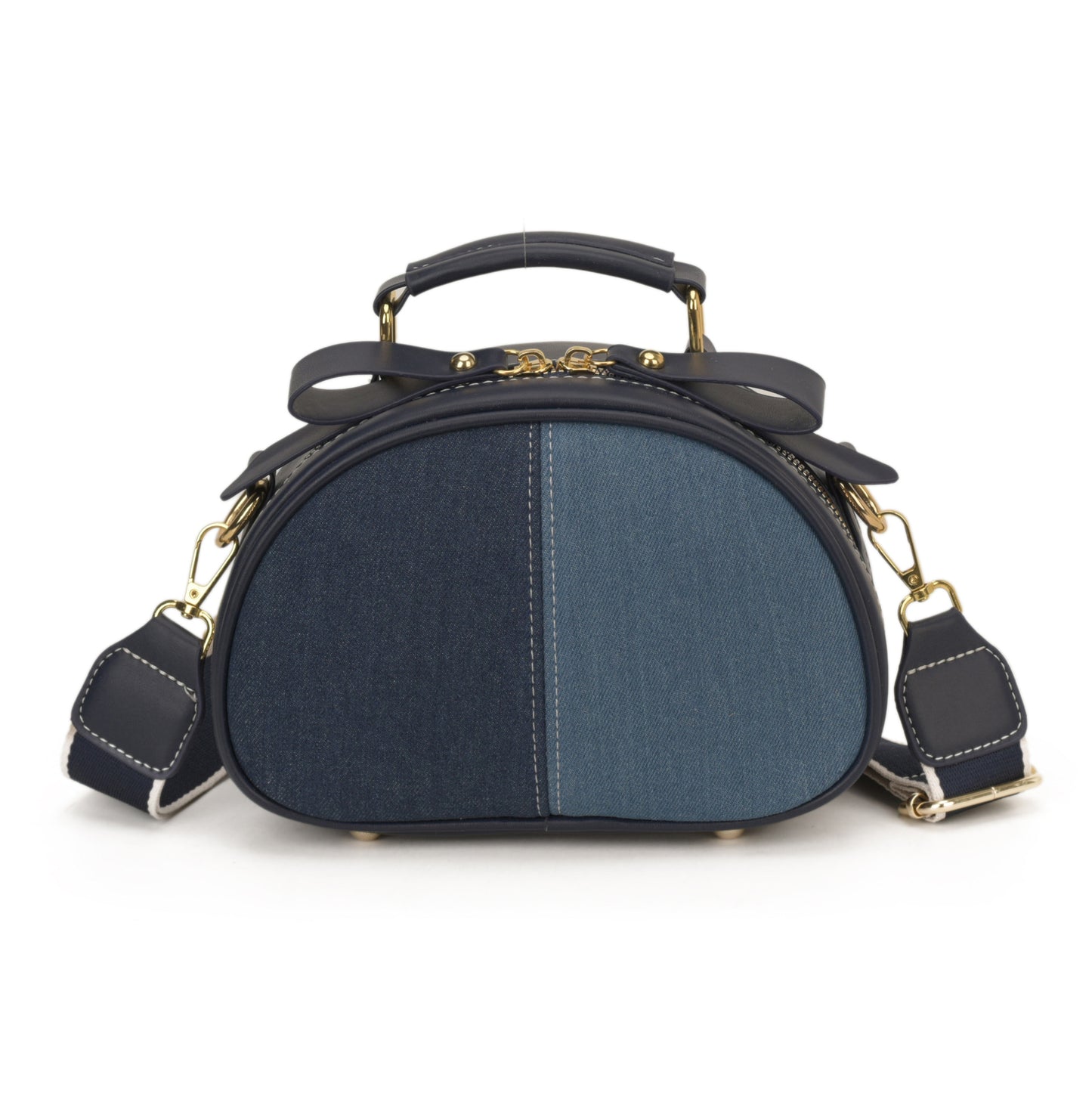 Women's Denim Design Stitching Large Capacity Commuter Women's Shoulder Bag