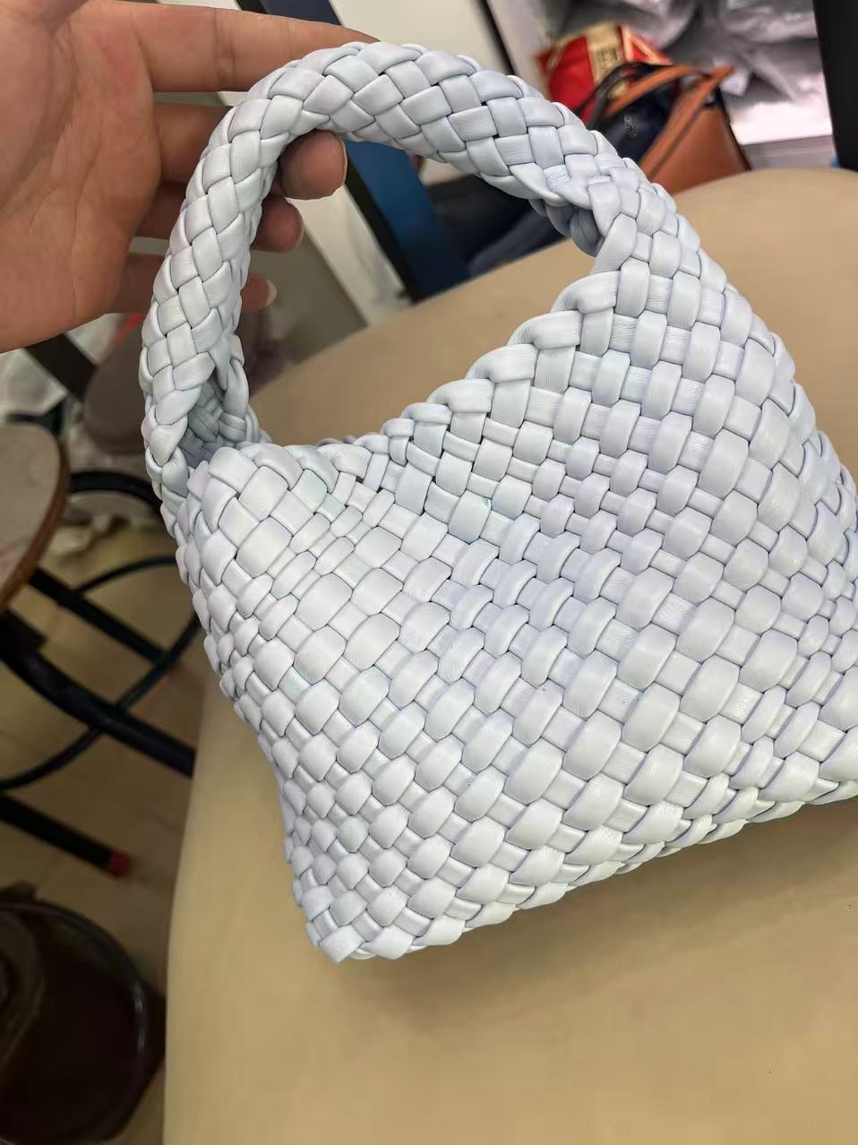 Hand-woven Mini Vegetable Basket Chain Magnetic Phone Bags