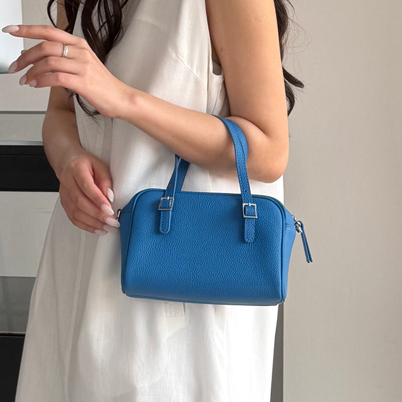 First Layer Cowhide Boston Bowling Genuine Leather Bags