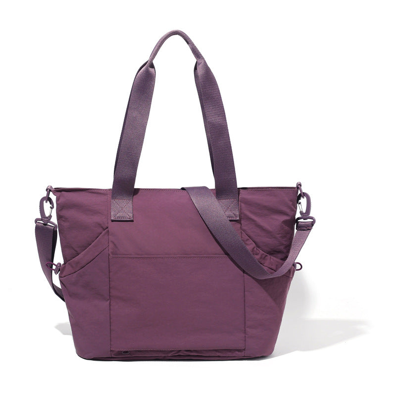 Women's Commuter Simple Waterproof Large Capacity Solid Bags