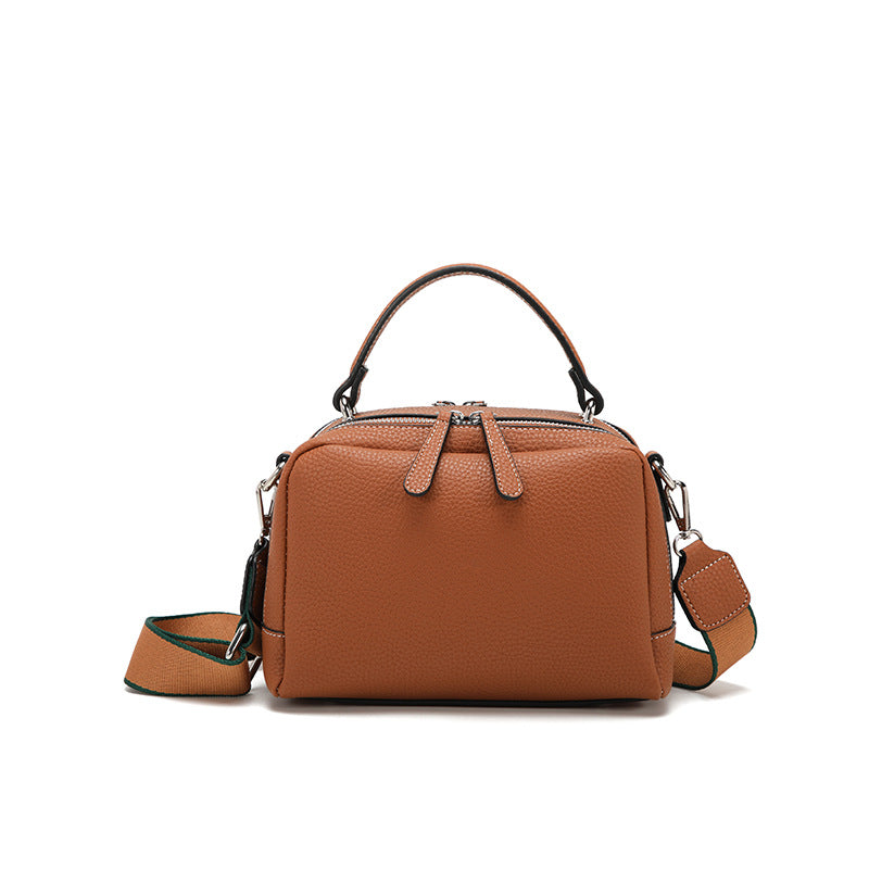 Women's Fashion Authentic Leather Tactile Feel Boston Women's Messenger Bag