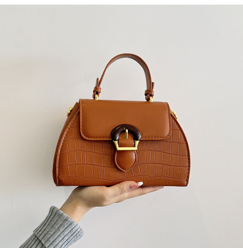 Women's French Minority Fashionable Oblique Portable Women's Handbag