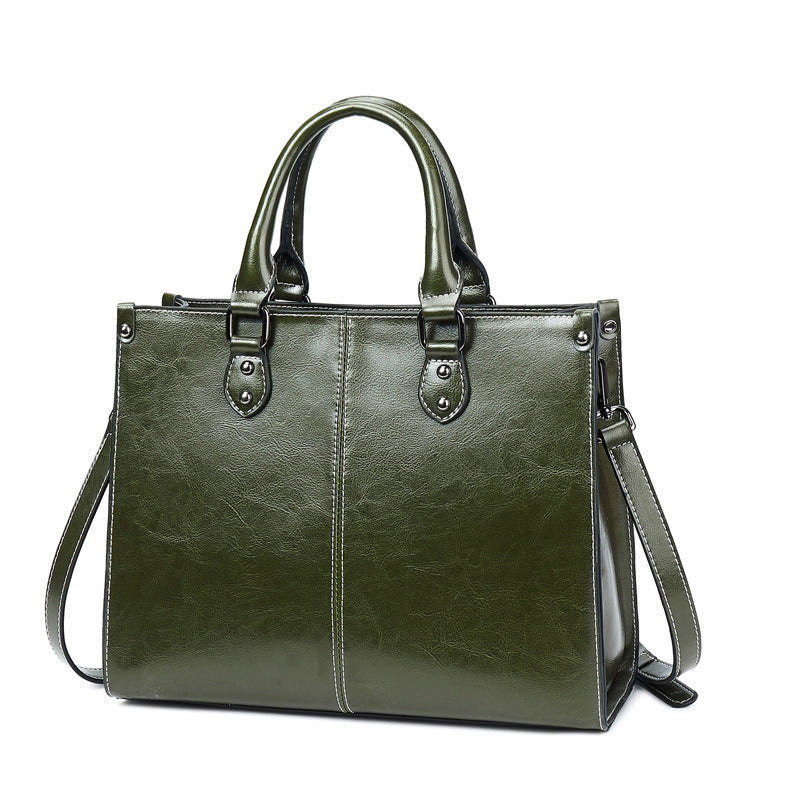 Women's Retro Large Capacity Commuter Business Computer Tote Bags