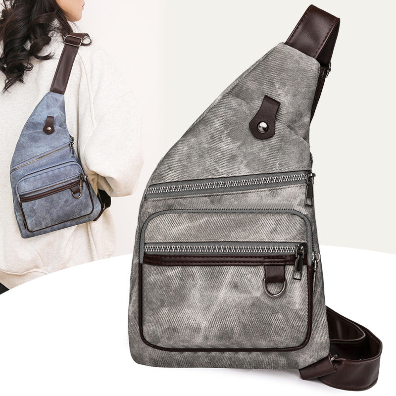 Women's Trendy Cool Personality Single Simple Mobile Women's Chest Bag, Fanny Pack
