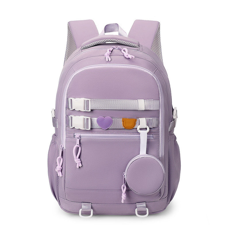 Men's Thermal Transfer Oxford Cloth Trendy Large Capacity Leisure Backpack