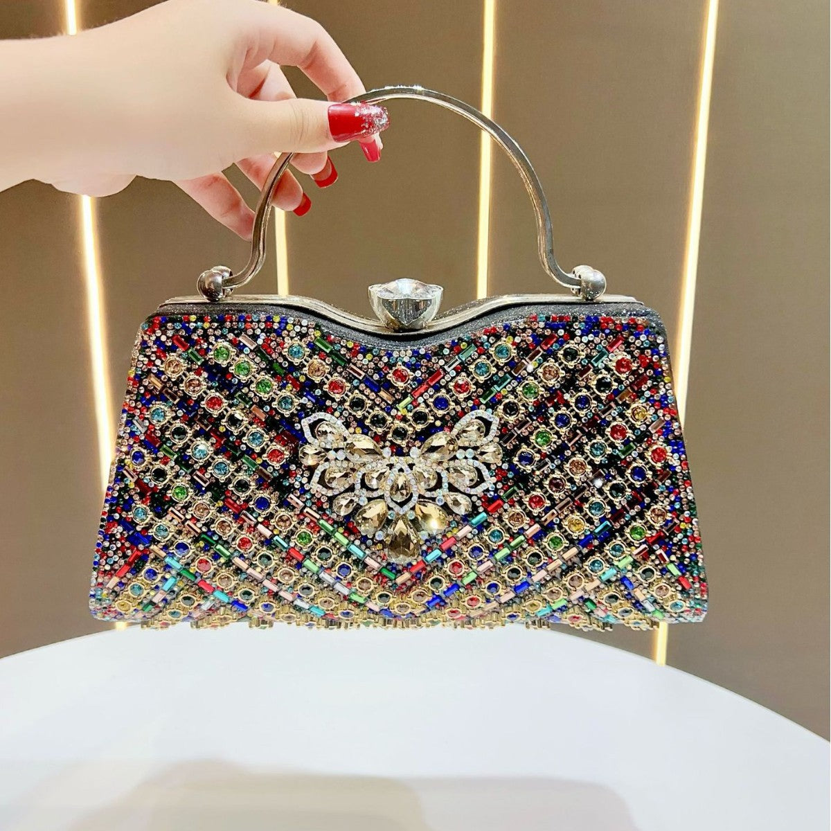Women's Large Capacity High Sense Dress Clutch Dinner Bag