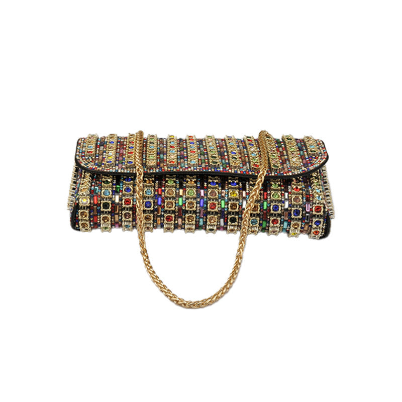 Women's Fashion Party With Diamonds Chain Hand Bags