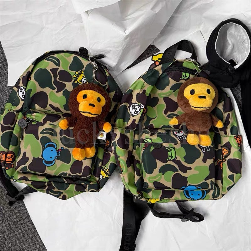 Women's & Men's Cartoon Monkey Fashion Backpacks