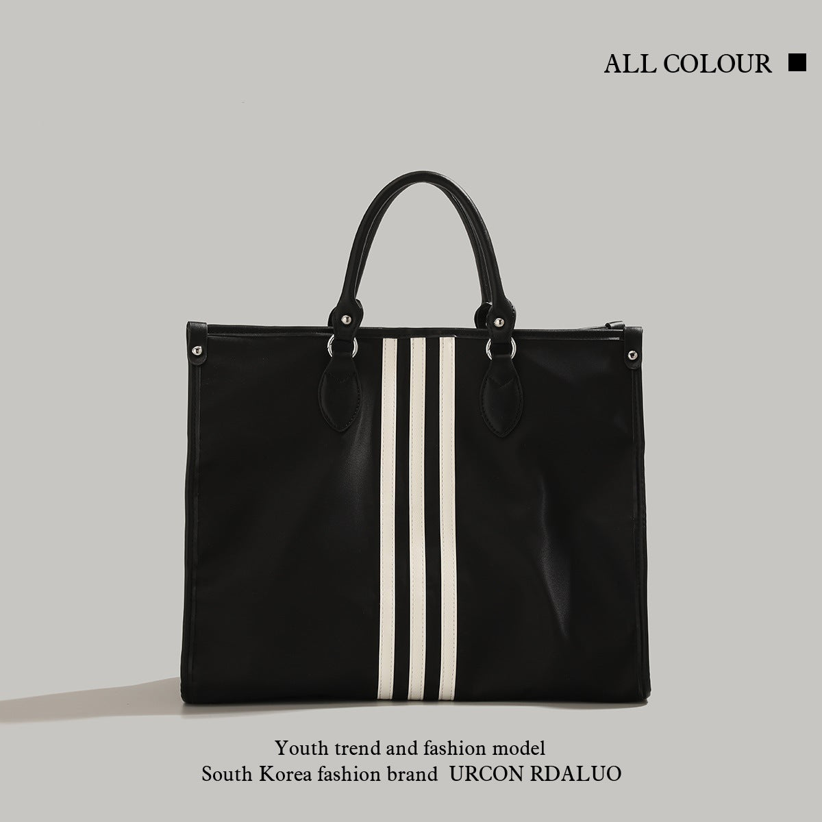 Fashion Simple Striped Trendy Large Capacity Commuter Bags