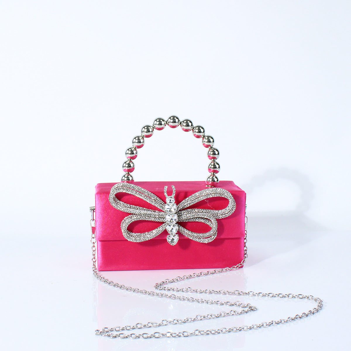Exquisite Elegant Style Bow Chain Banquet Dinner Bag