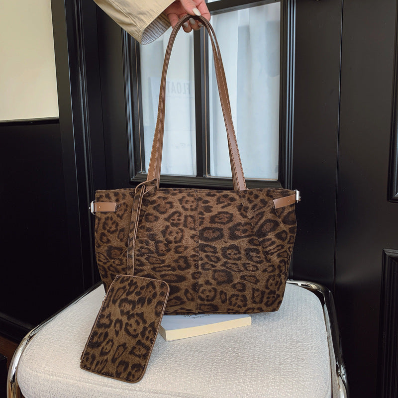 Women's Style Niche Large Capacity Totes Leather Leisure Commute Tote Bag
