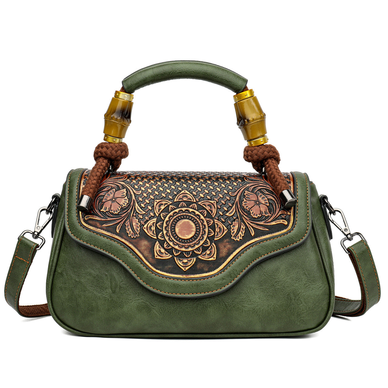 Style Clutch Portable Fashion Single Rhombus Light Women's Handbag