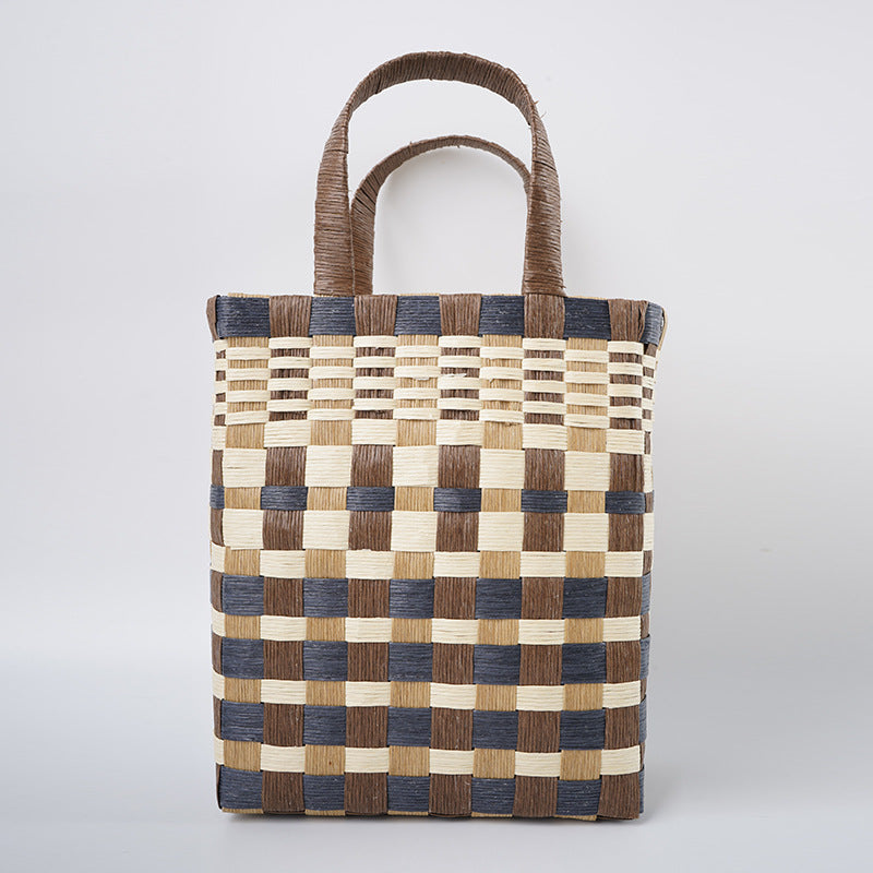 Matching Fashion Vegetable Basket Paper Environmental Women's Handbag