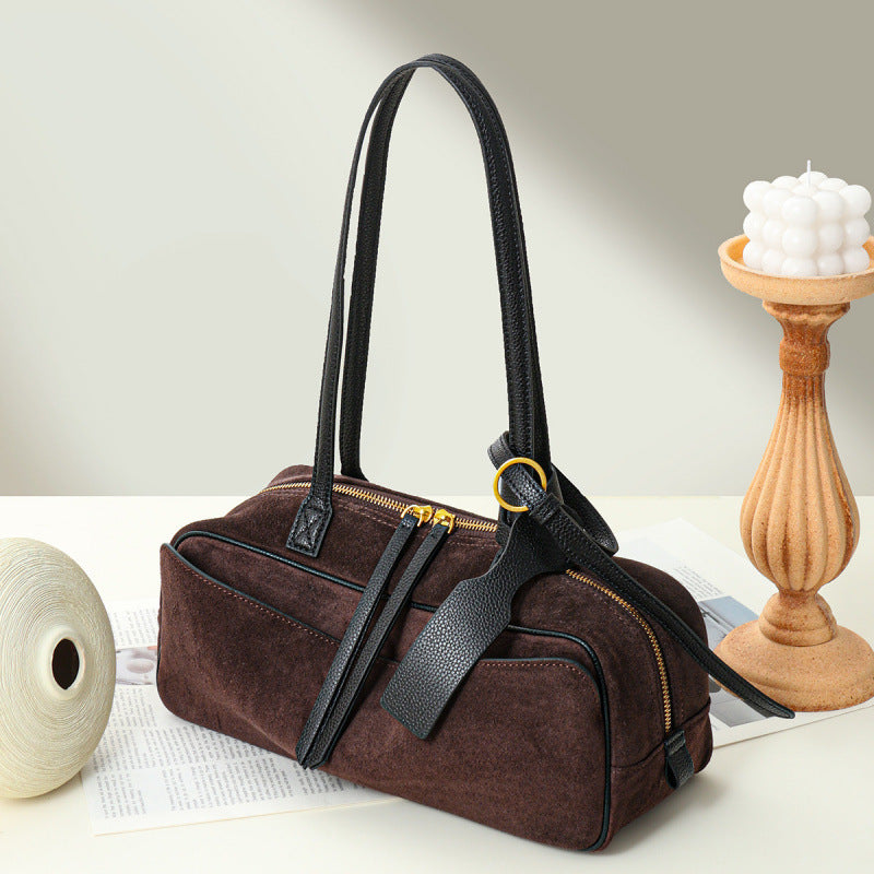 Women's Niche Bowling Genuine High Sense Boston Women's Leather Bag