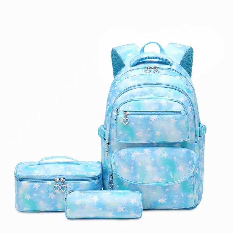 Three-piece Waterproof Spine Protection Burden Reduction Backpacks